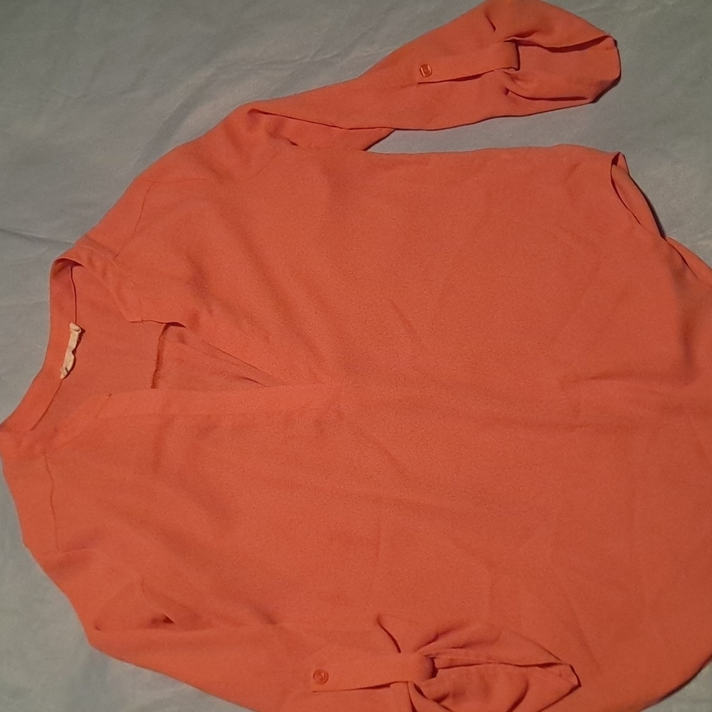 Dressy blouse salmon color